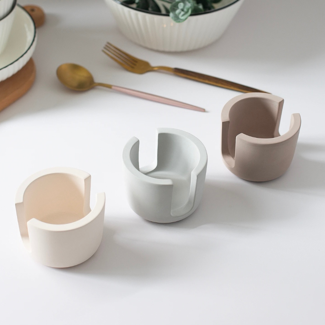 Bundle & Save! 4pk Oval Heart Sponges + Diatomite Sponge Holder