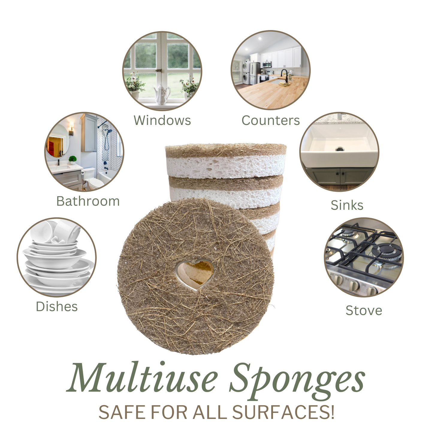 Plant-Based Kitchen Sponge | For Toxic-Free Living