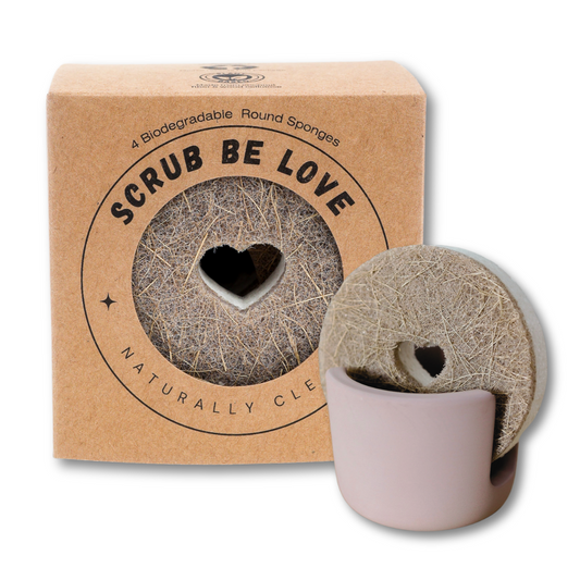 Bundle & Save! – 4 pk Round Heart + Diatomite Sponge Holder