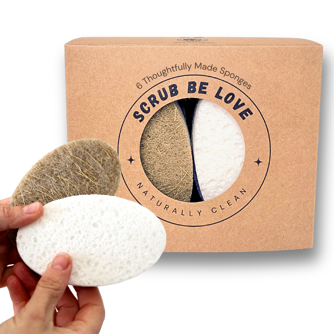 Plant-Based Oval Kitchen Sponge (6 Pack)